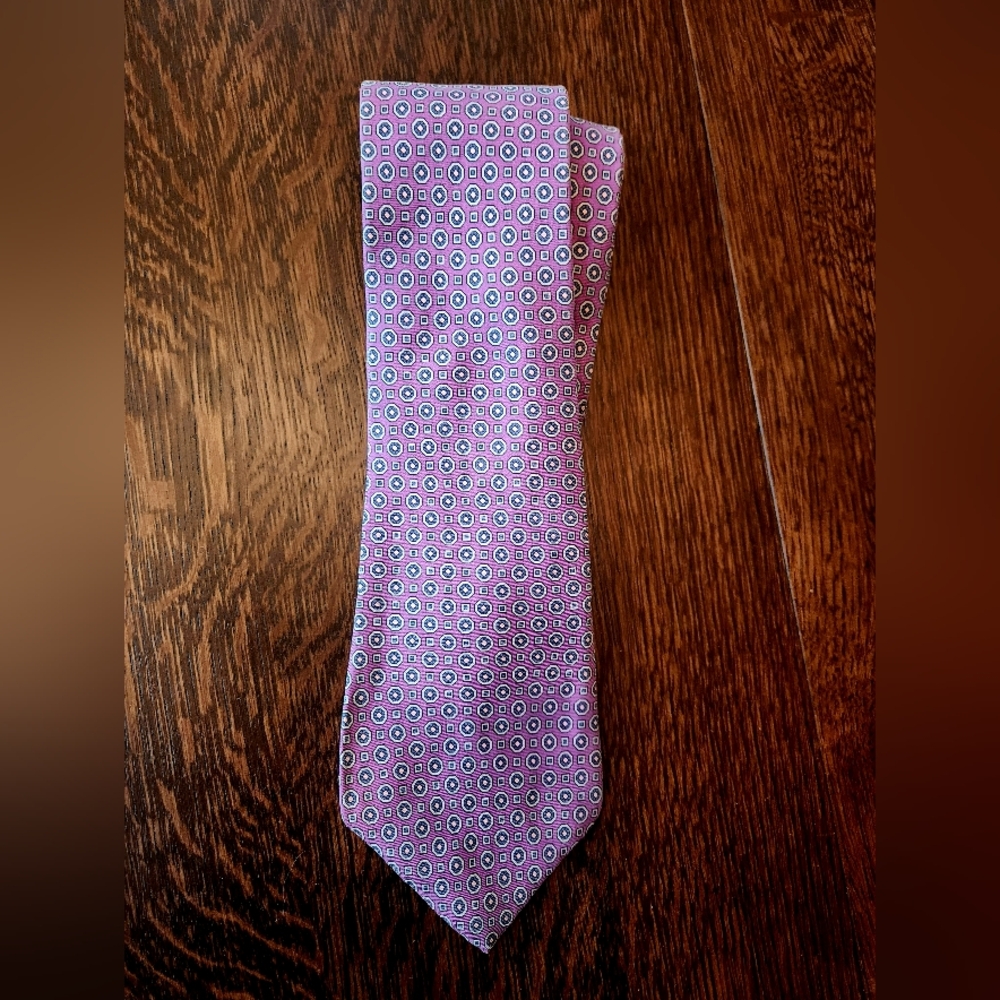 Halston Vintage 🎩 Purple Silk Necktie EUC $24